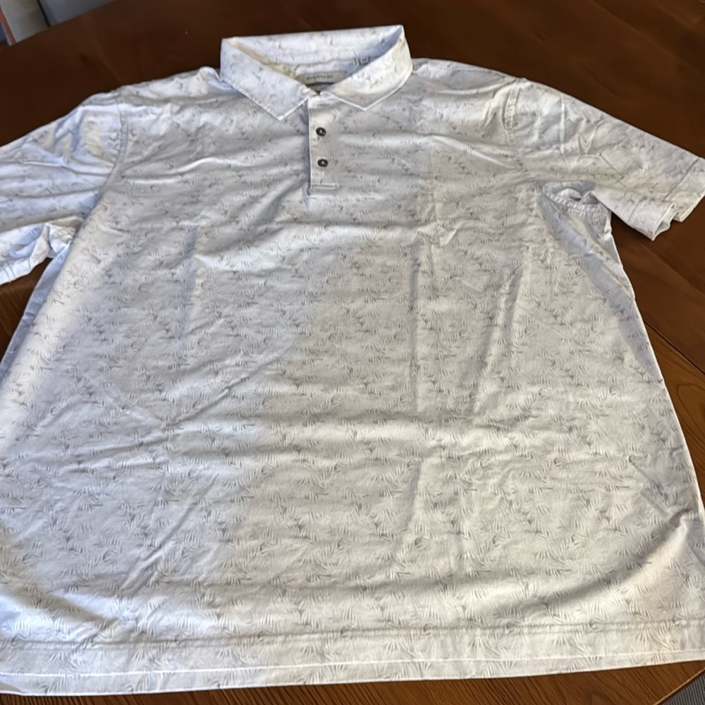 Bugatchi Light Gray Polo Shirt